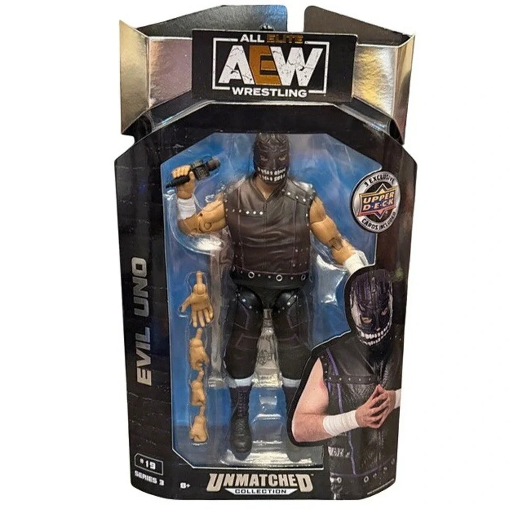AEW Unmatched Collection Series 3 Evil Uno Action Figure Dark Order #19 Jazwares